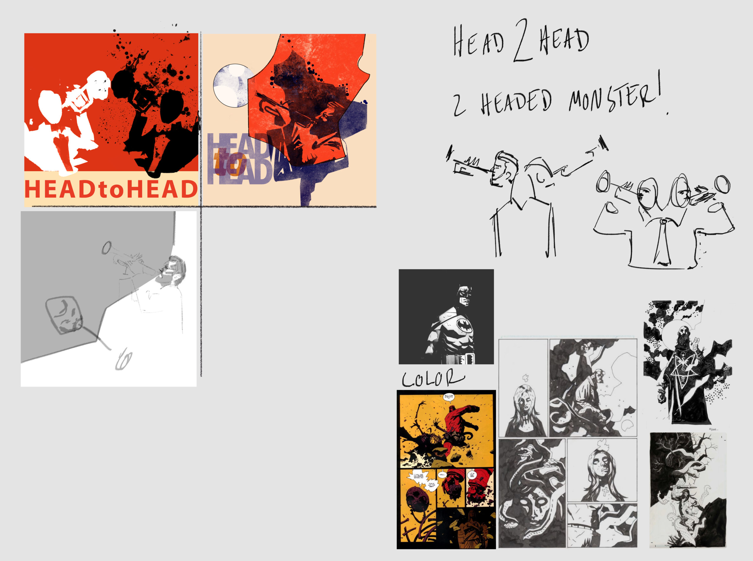Head to Head Album Design Sketches